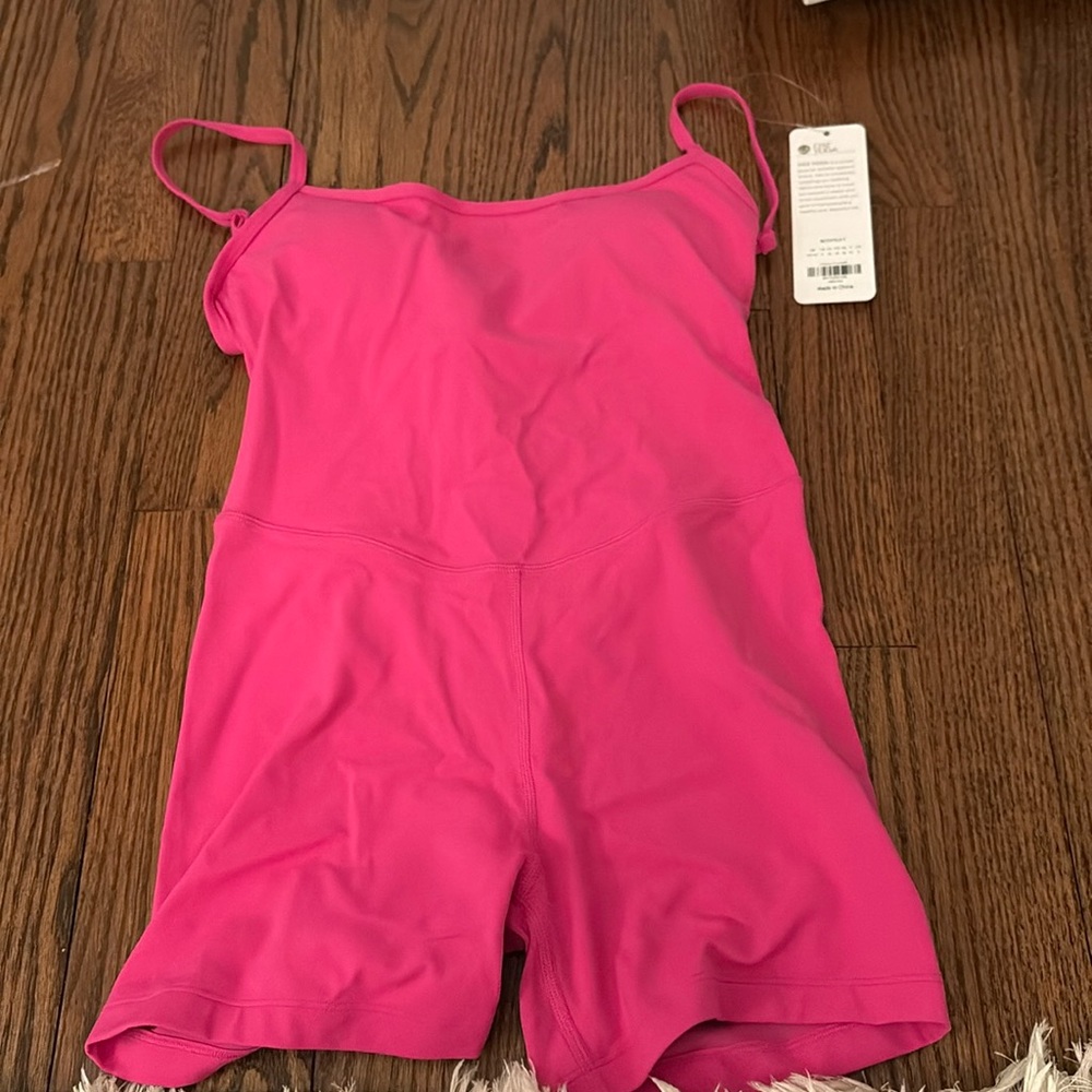 Athletic pink romper